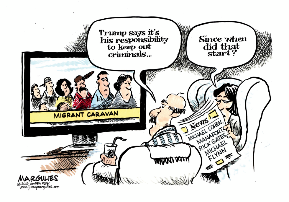 Migrant Caravan and Trump color