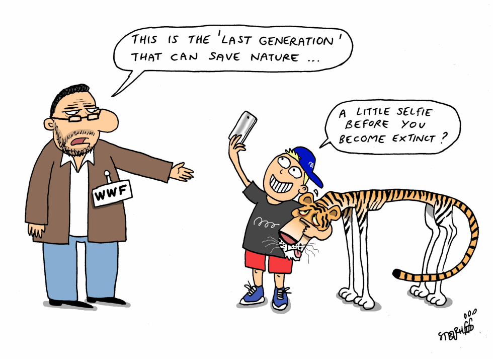  LAST GENERATION THAT CAN SAVE NATURE by Stephane Peray