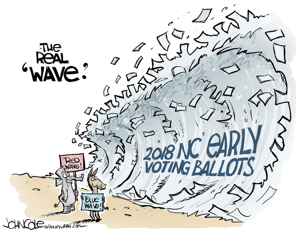  LOCAL NC EARLY VOTING WAVE by John Cole