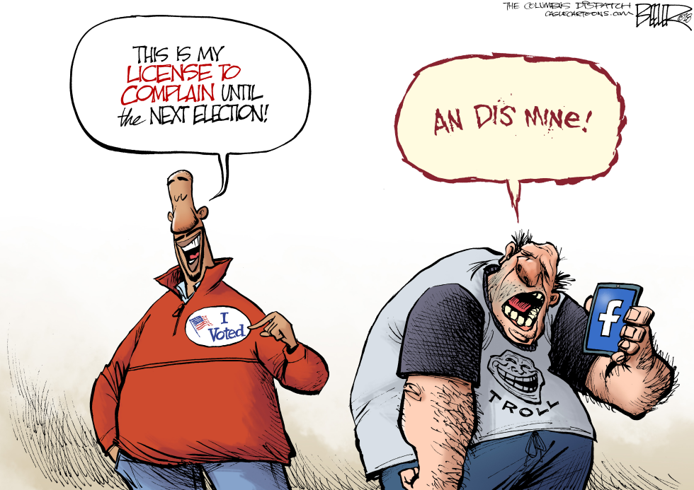  LICENSE TO COMPLAIN by Nate Beeler