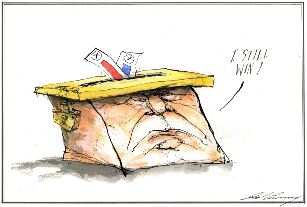 Donald Trump as a ballot box