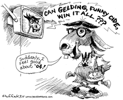 FUNNY CIDE DEMOCRATS by Sandy Huffaker