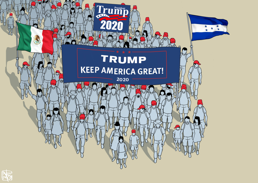 Caravans for Trump jobs