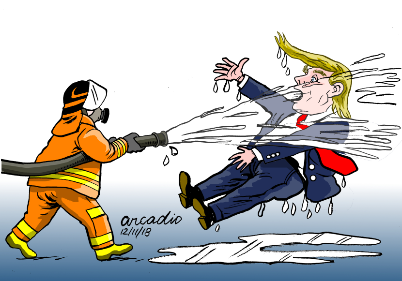 Firemen and Trump