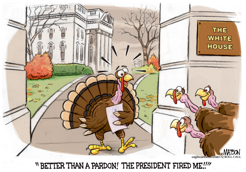 White House Turkey Happy To Be Fired