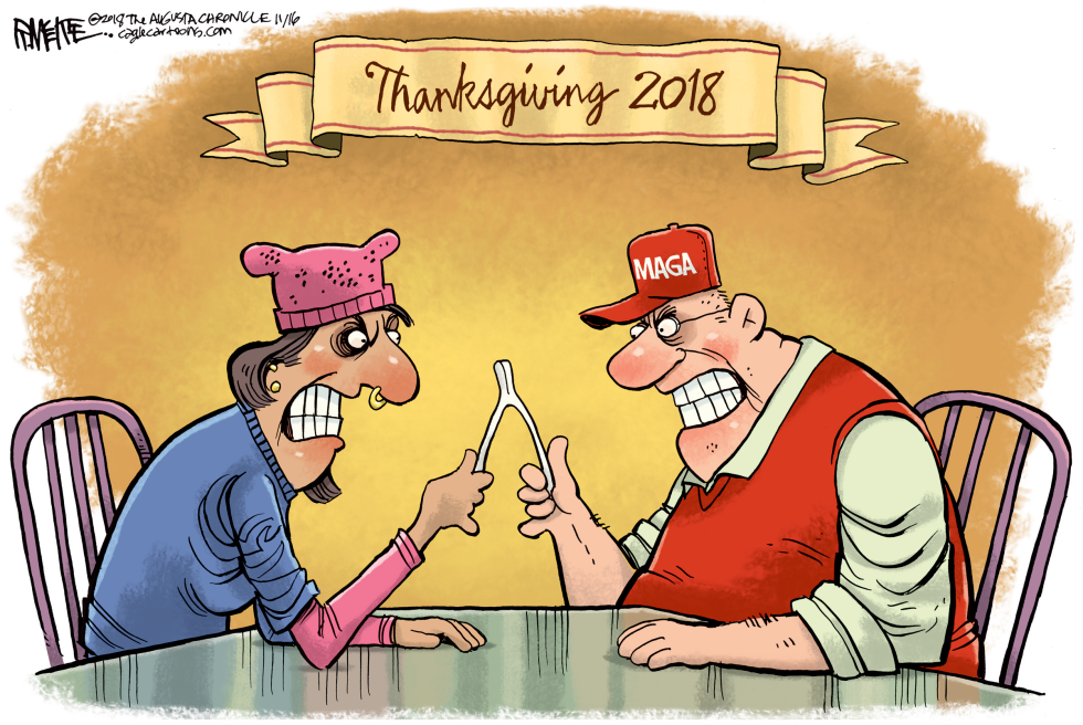  THANKSGIVING 2018 WISHBONE by Rick McKee