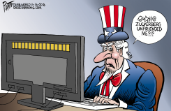 UNCLE SAM AND FACEBOOK by Bruce Plante