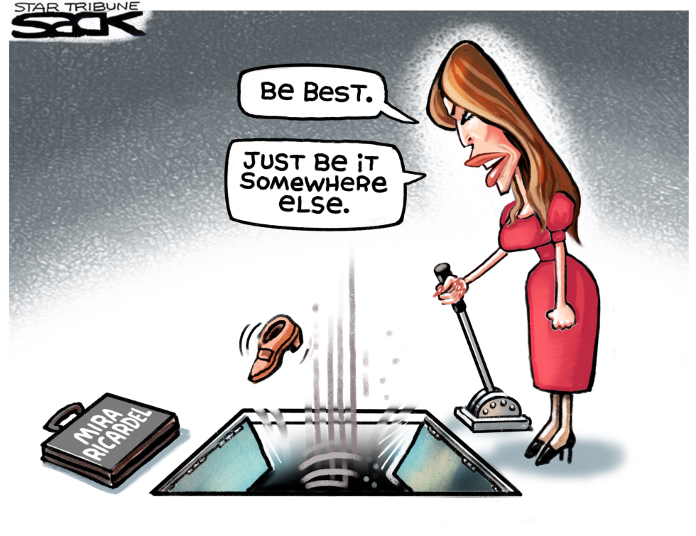  MELANIA MIFFED by Steve Sack