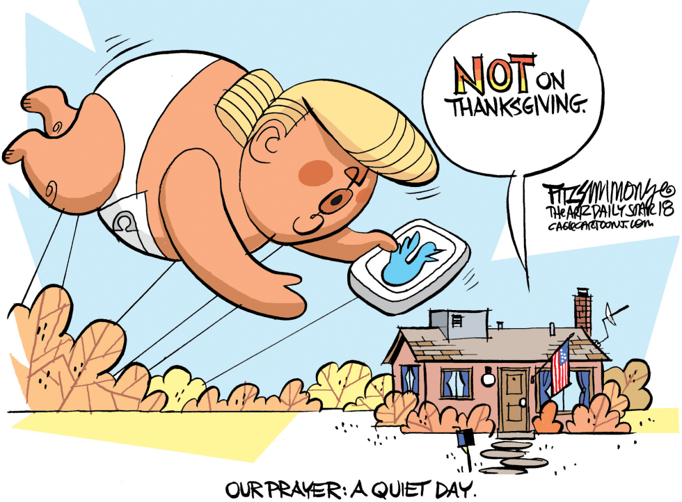  GAS BAG TRUMP THANKSGIVING by David Fitzsimmons