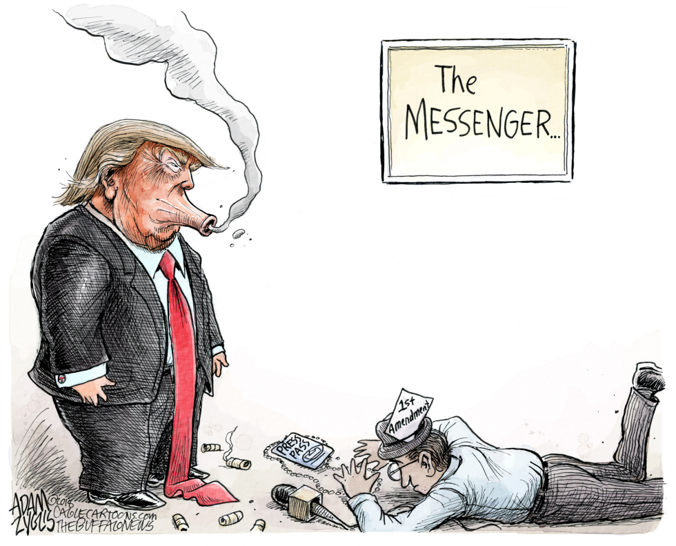  ATTACKING THE PRESS by Adam Zyglis