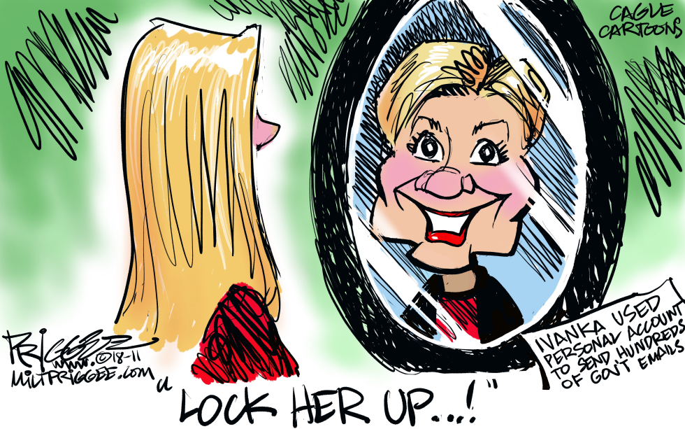  LOCK HER UP by Milt Priggee