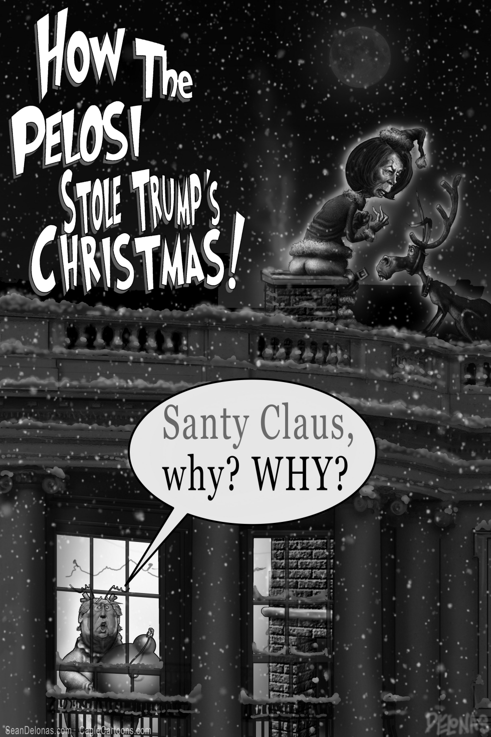 Pelosi Trump Grinch Christmas