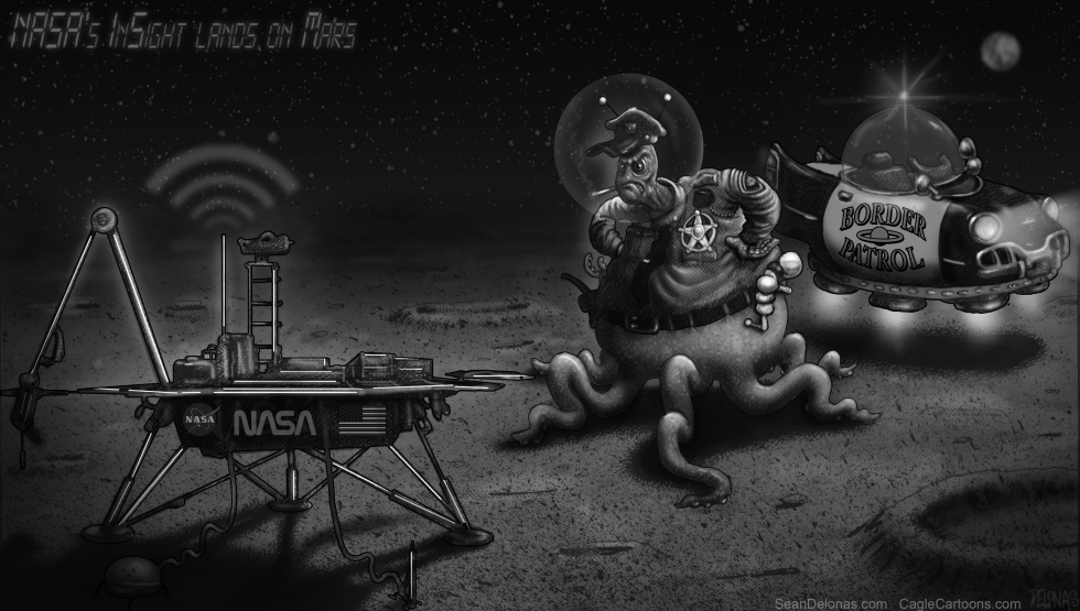 NASA InSIight Probe Mars Immigration
