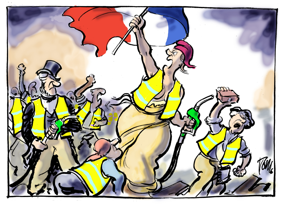  YELLOW VESTS PROTEST by Tom Janssen