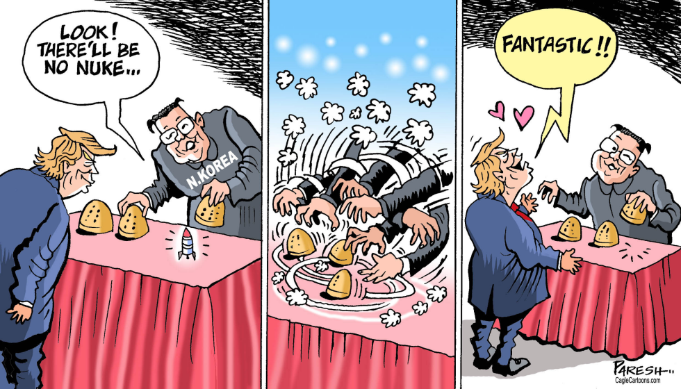  N.KOREAN SHELL GAME by Paresh Nath