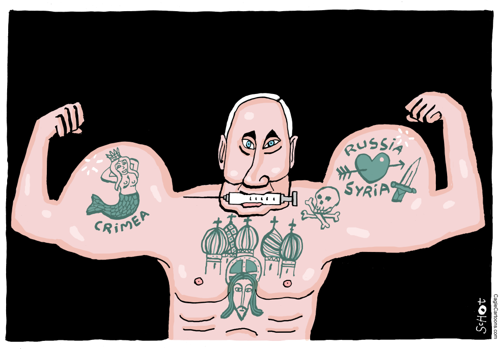 Strong man Putin in Crimea and Syria