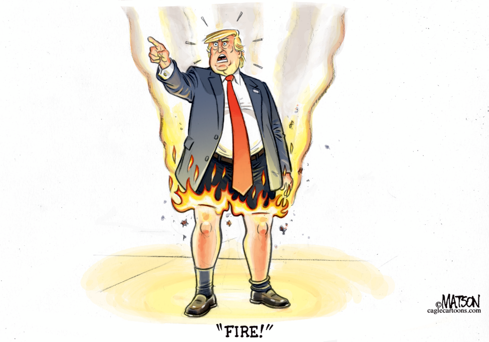  TRUMP PANTS ON FIRE by RJ Matson