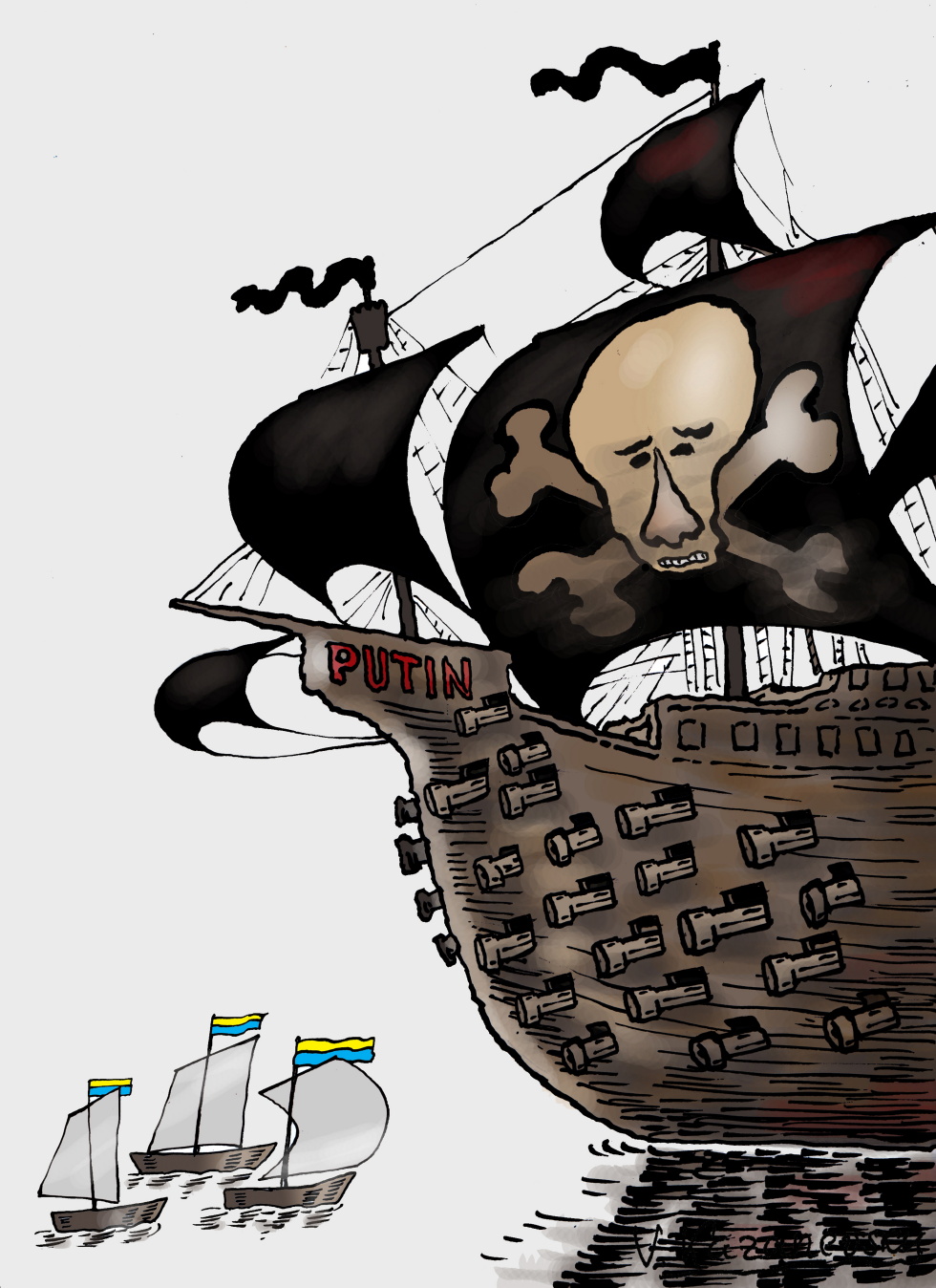 Ukraine Pirate attack by Putin