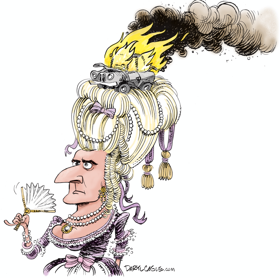  MACRON AS MARIE ANTOINETTE by Daryl Cagle