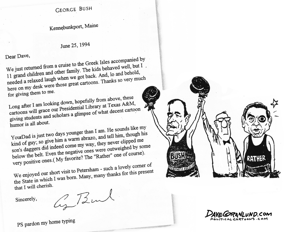 Letter from George H W Bush