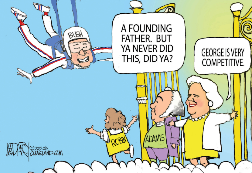 President HW Bush passes on