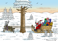 SANTAS SLED by Marian Kamensky
