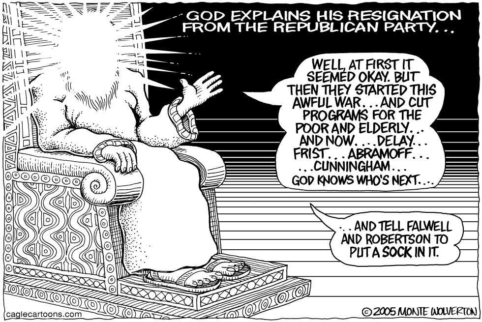 God Quits Republican Party