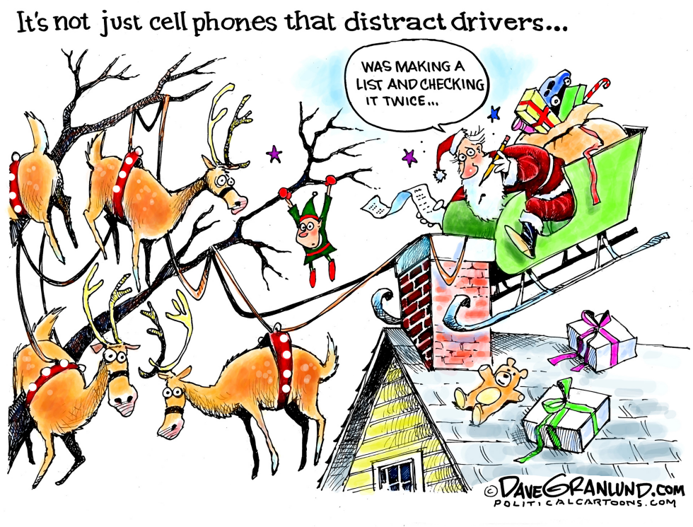 Holiday driver distractions