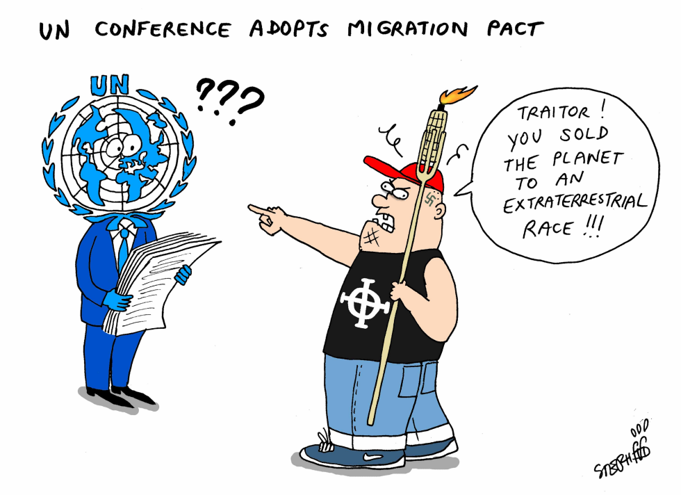  UN MIGRATION PACT by Stephane Peray