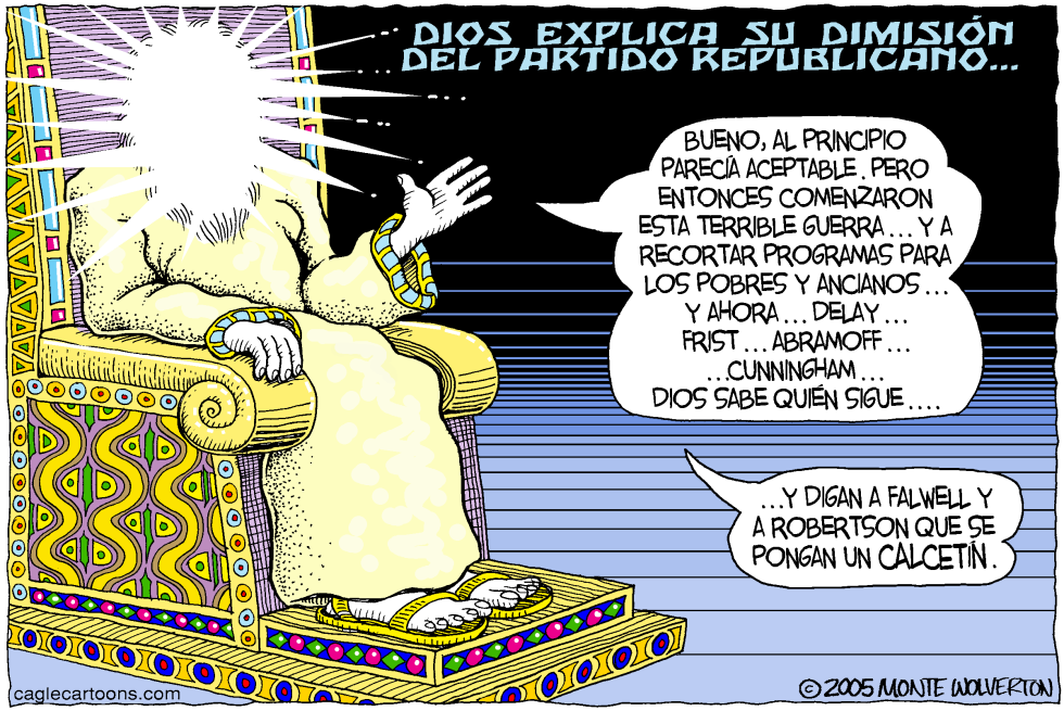  DIOS RENUNCIA AL PARTIDO REPUBLICANO  by Wolverton