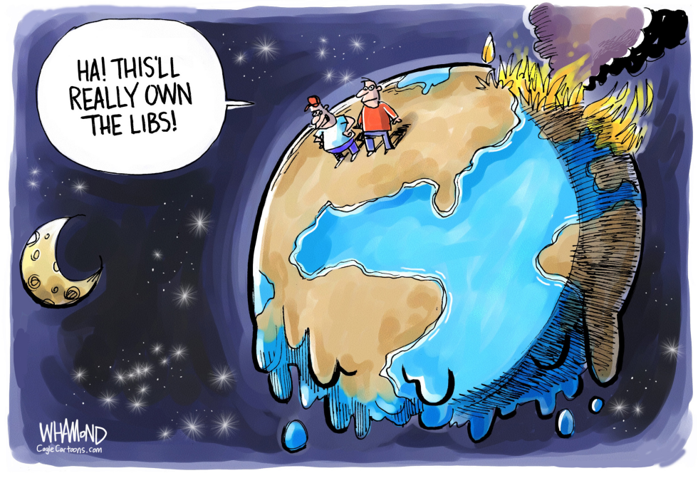  CLIMATE CHANGE OWNS THE LIBS by Dave Whamond