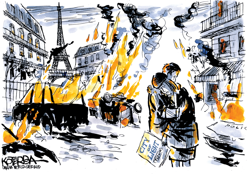  PROTESTS IN FRANCE by Jeff Koterba