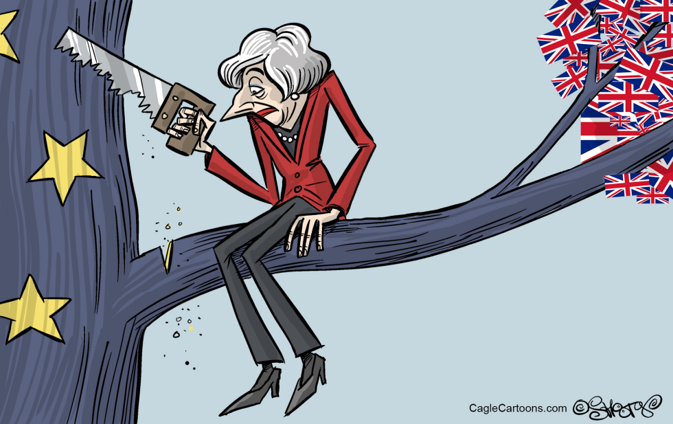  THERESA MAY AT WORK by Martin Sutovec