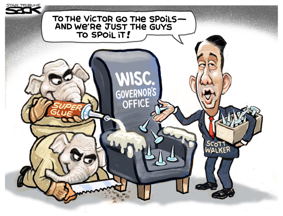 Scott Walker Leaves His Chair