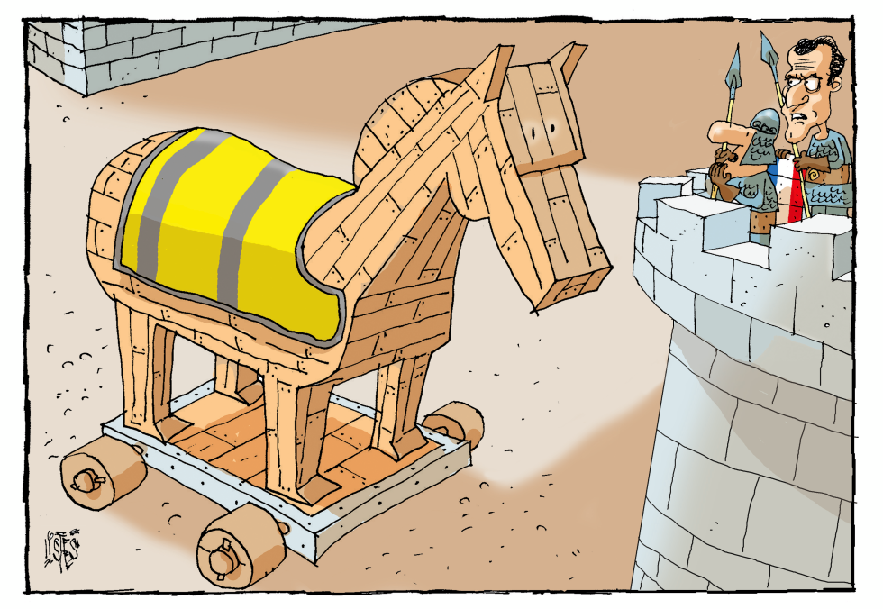 macron and trojan horse