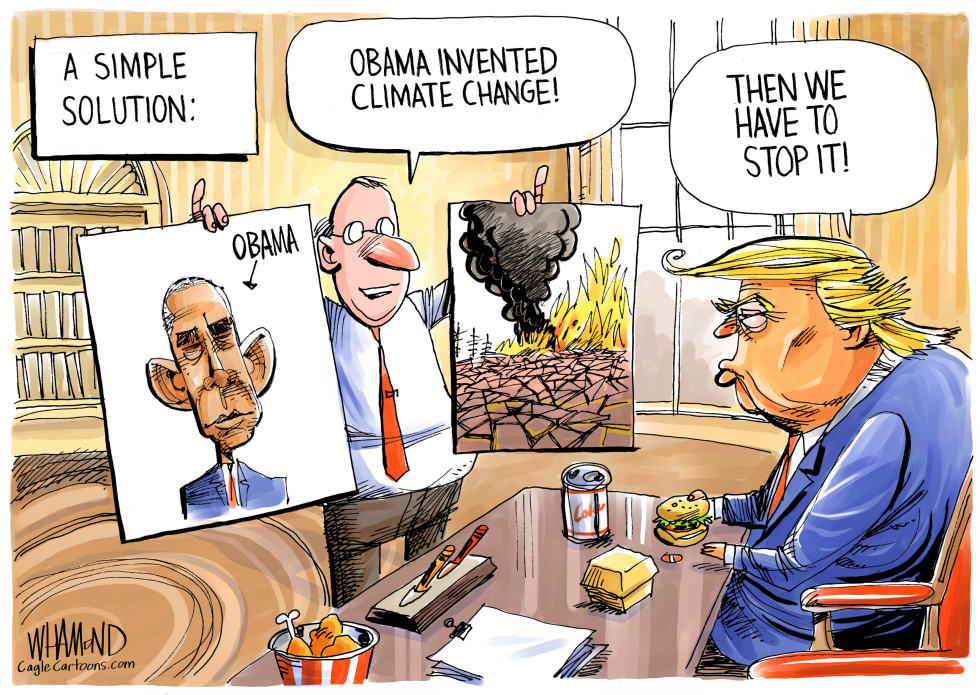  OBAMA INVENTED CLIMATE CHANGE by Dave Whamond