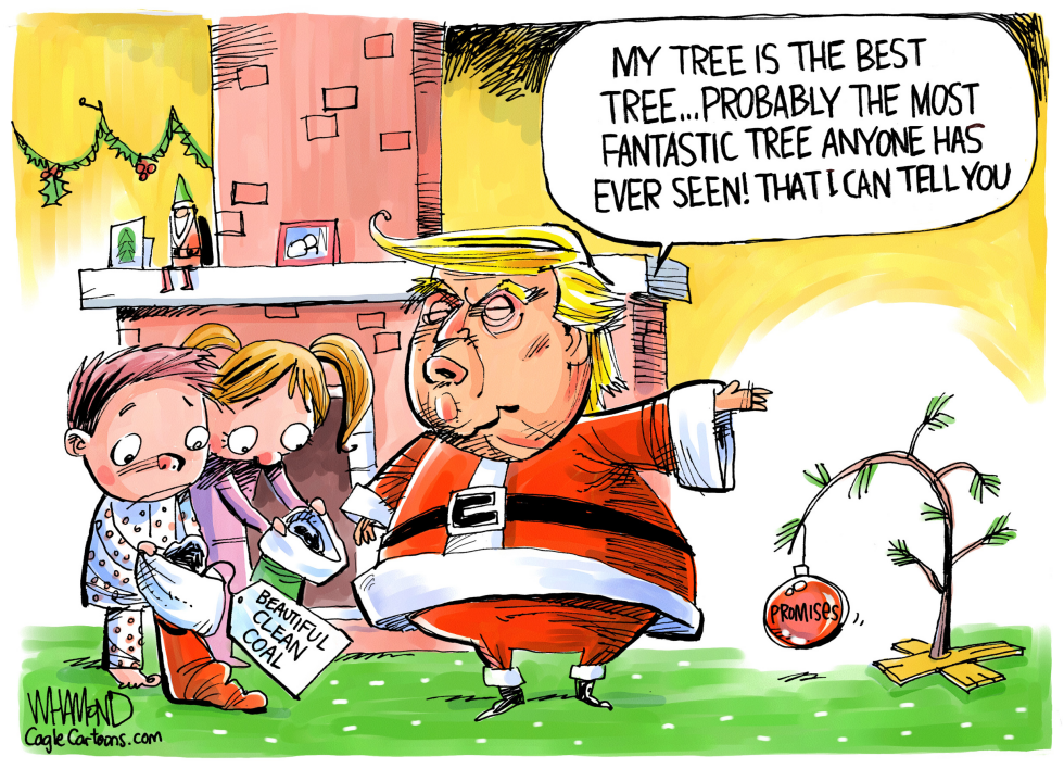 Trump and the Charlie Brown Christmas tree