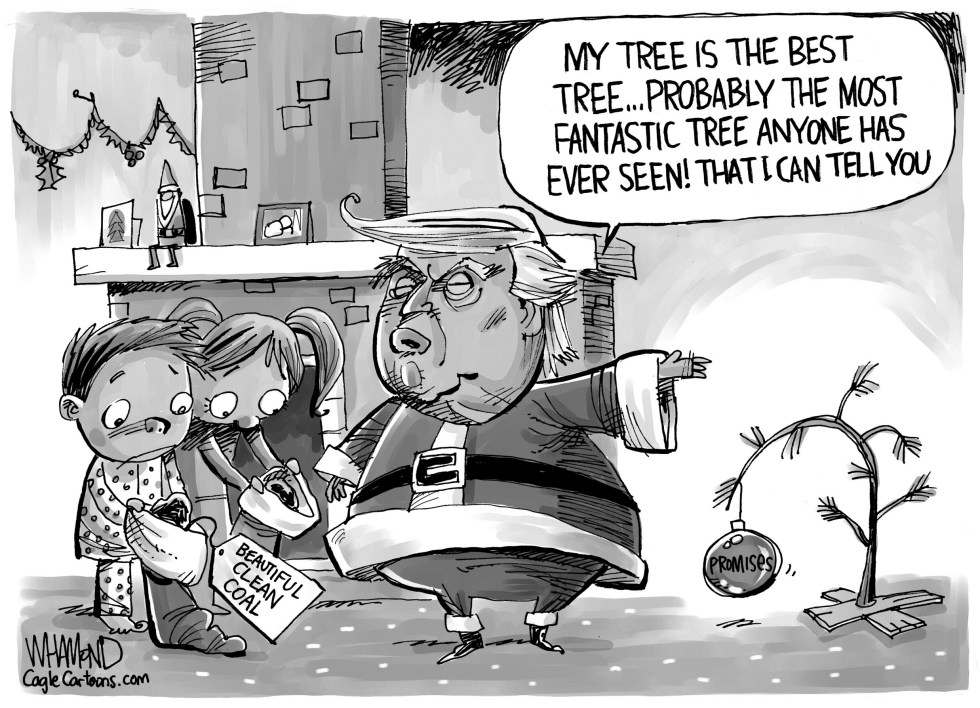 Trump and the Charlie Brown Christmas tree