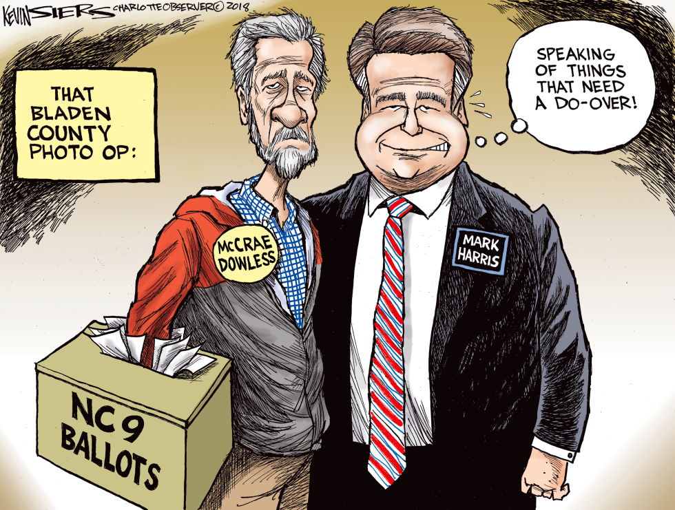  NORTH CAROLINA BALLOT FRAUD PHOTO by Kevin Siers