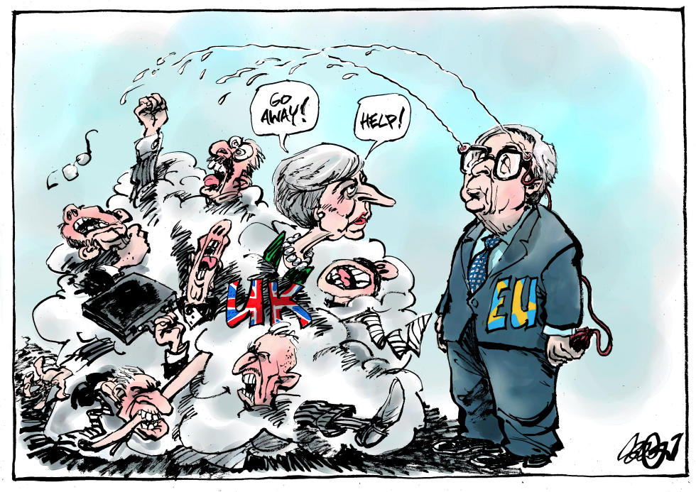 Theresa May and Brexit Fight