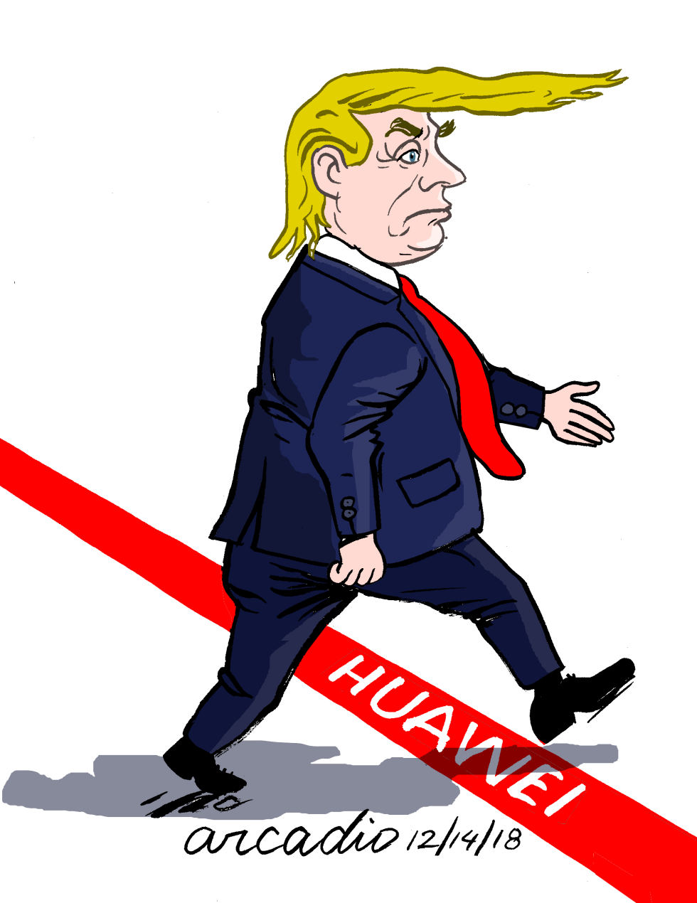 Trump trespasses the red line