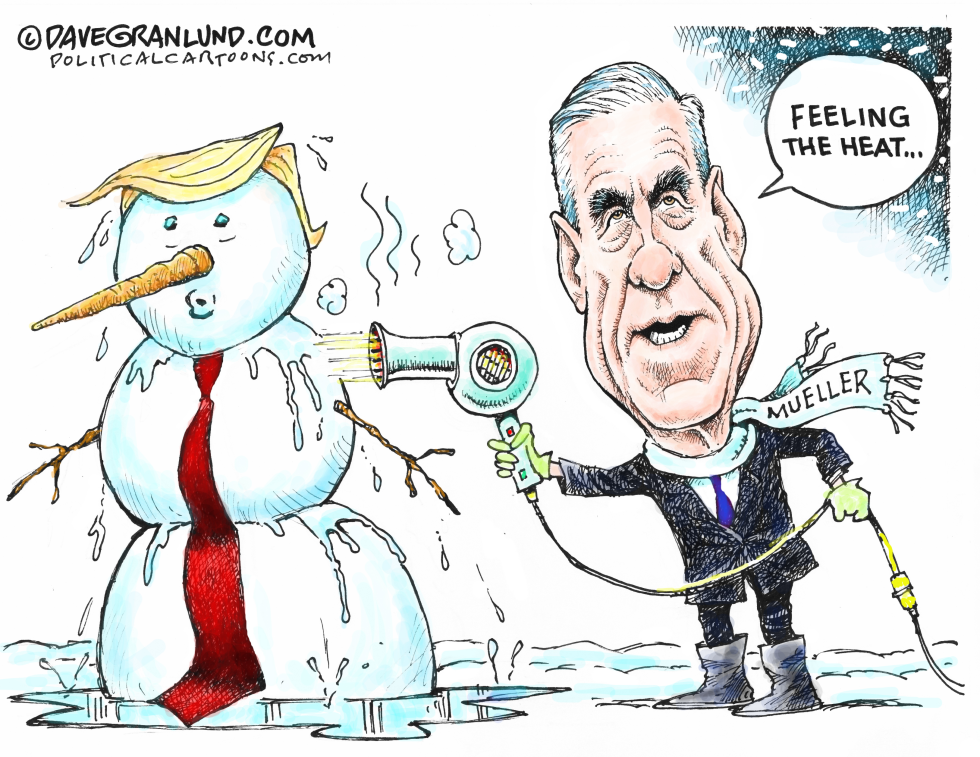  TRUMP FEELING THE HEAT by Dave Granlund