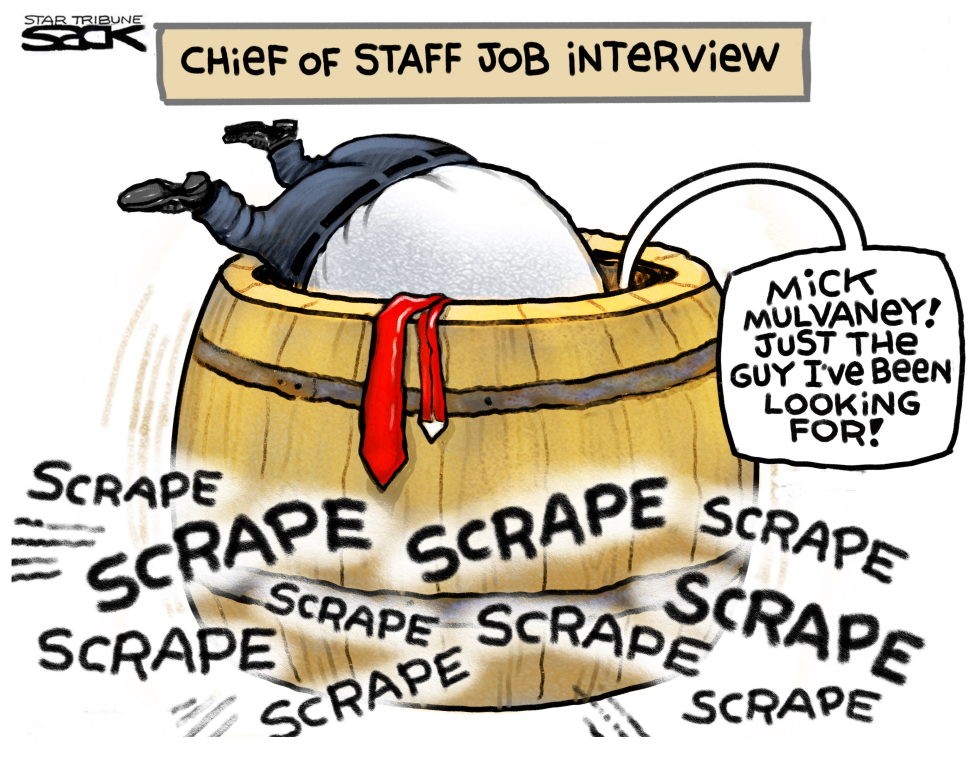  SCRAPING BOTTOM FOR CHIEF OF STAFF by Steve Sack