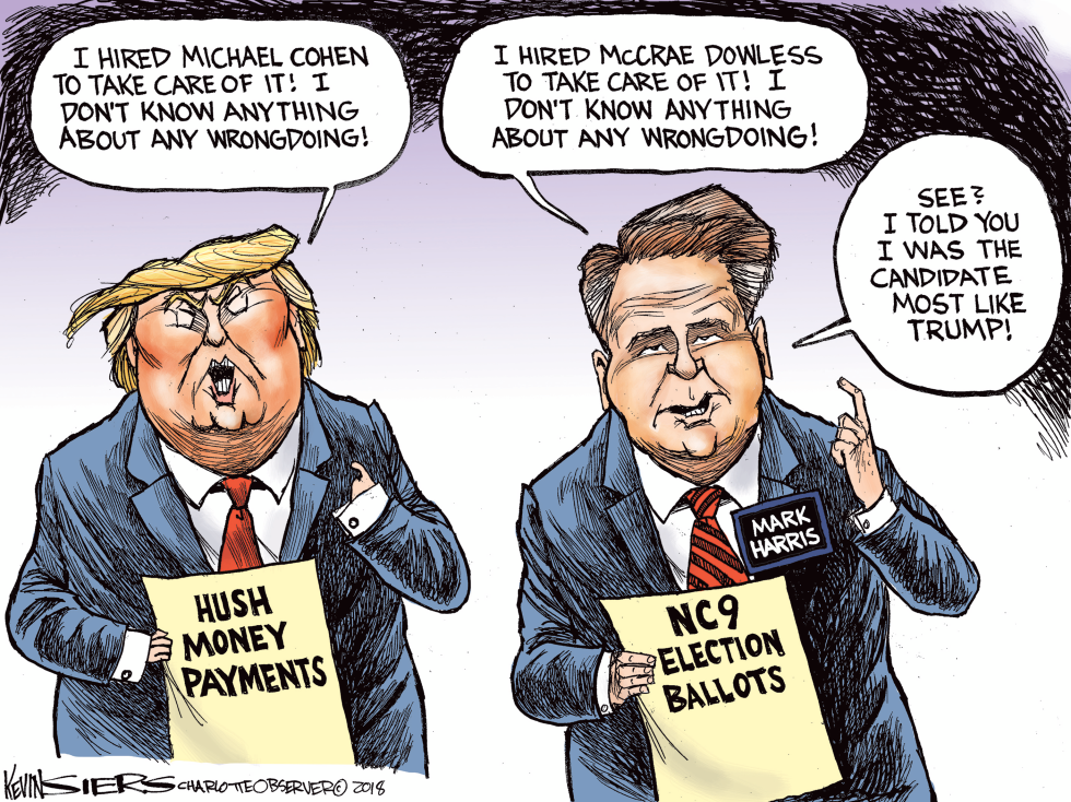  MARK HARRIS TRUMPING TRUMP by Kevin Siers