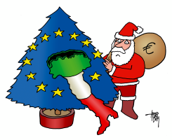 ITALY AND SANTACLAUS by Arend Van Dam