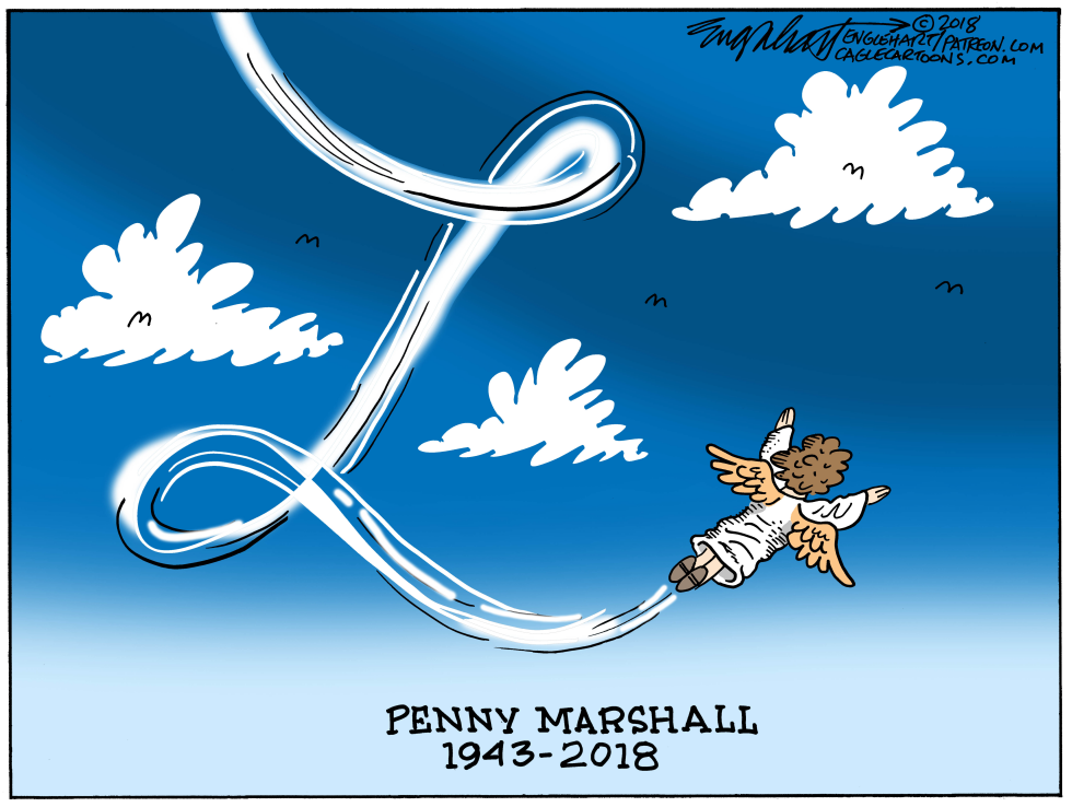  PENNY MARSHALL by Bob Englehart