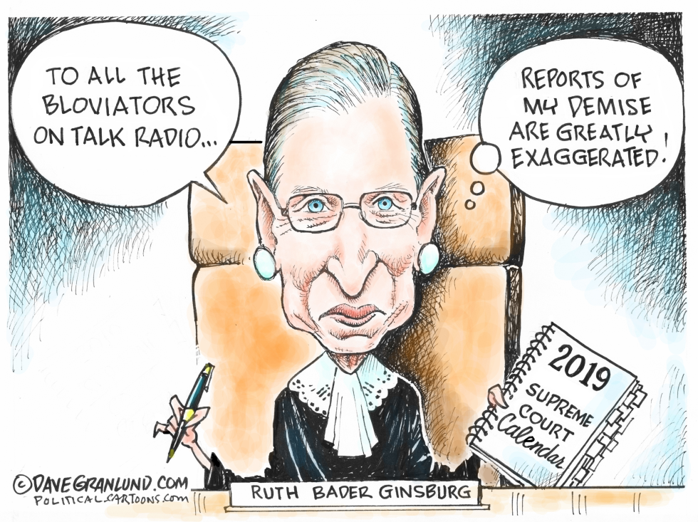 Ruth Bader Ginsburg health 2019
