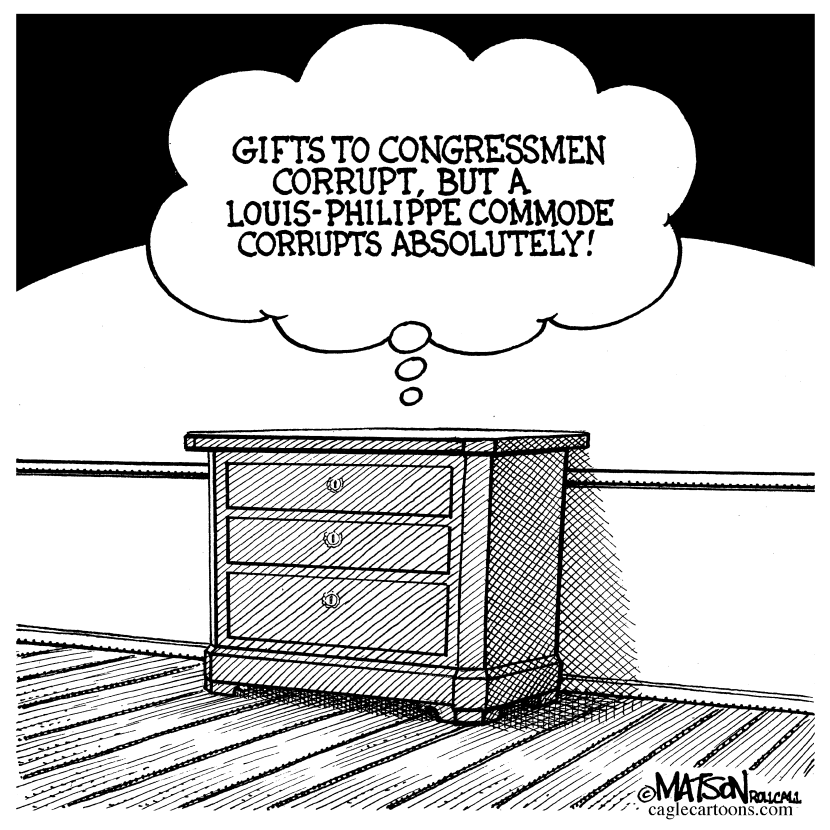 Commode Corrupts Congressman