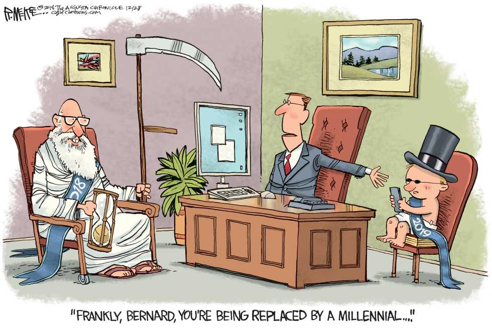  2019 MILLENNIAL BABY by Rick McKee