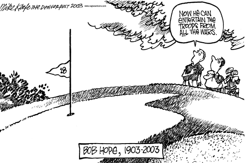 BOB HOPE RIP by Mike Keefe